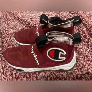 Red champion shoes, boys 6.5